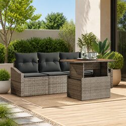 5 Piece Modular Outdoor Sofa Set – Compact and Stylish