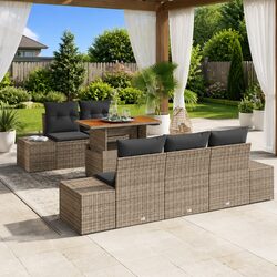 Compact and Stylish 6-Piece Garden Sofa Set