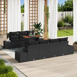 Compact and Durable 8-Piece Garden Sofa Set for Outdoors