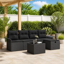 Compact and Durable 6-Piece Outdoor Sofa Set