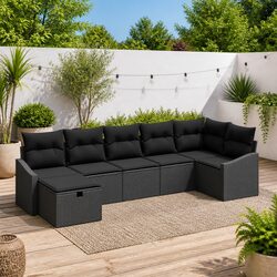 Compact Outdoor Sofa Set with Modern Design