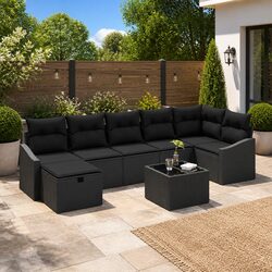 8-Piece Outdoor Sofa Set with Storage Options