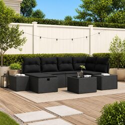 Concise 7-Piece Modular Outdoor Sofa Set