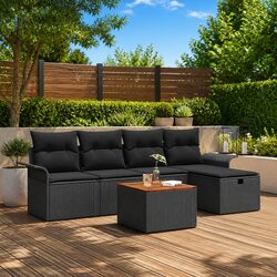 Compact and Stylish 6-Piece Garden Sofa Set