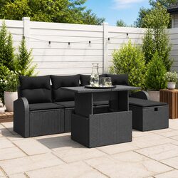 Concise and Quality 6 Piece Garden Sofa Set