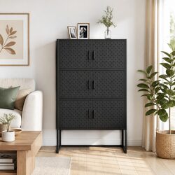 Concise and Reliable 6-Door Highboard Cabinet