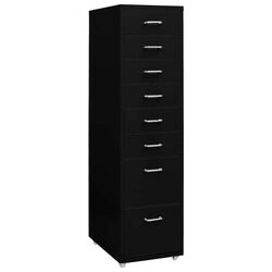 Compact Mobile File Cabinet with 8 Durable Drawers