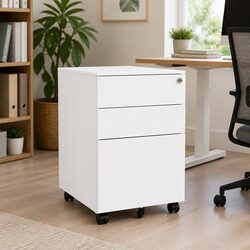 Efficient 3 Drawer Mobile File Cabinet for Every Office