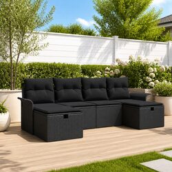 Compact and Stylish 6-Piece Garden Sofa Set