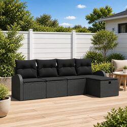Sleek and Stylish 5-Piece Garden Sofa Set