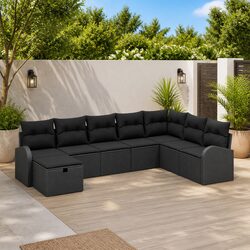 Compact 8-Piece Sofa Set for Outdoor Use