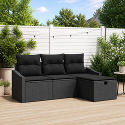 Compact and Stylish 4-Piece Outdoor Sofa Set