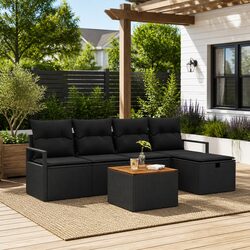 Compact and Stylish 6-Piece Outdoor Sofa Set