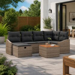 Compact and Stylish 7-Piece Outdoor Sofa Set