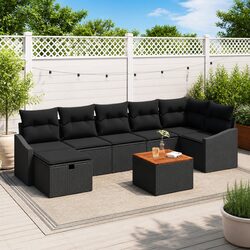 Compact 8-Piece Outdoor Sofa Set, Perfect for Gatherings