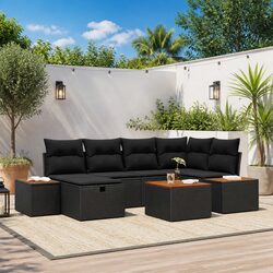 Compact and Flexible 7-Piece Modular Garden Sofa Set
