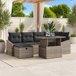Compact and Stylish 7 Piece Garden Sofa Set