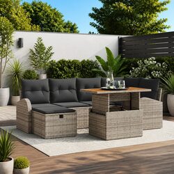 Concise and Comfortable 7-Piece Garden Sofa Set