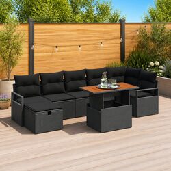 Stylish 8-Piece Garden Sofa Set with Height Adjustment