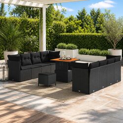 Compact 11-Piece Garden Sofa Set for All Seasons