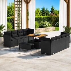 Compact and Stylish 11-Piece Garden Sofa Set