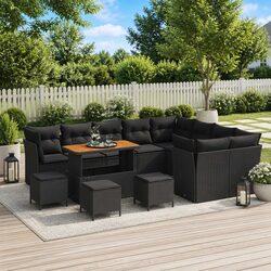Compact 13-Piece Modular Outdoor Garden Sofa Set