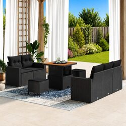 Compact and Stylish 8-Piece Outdoor Sofa Set