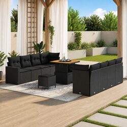 Compact 11-Piece Outdoor Sofa Set - Modern Design