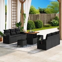 Compact and Stylish 9-Piece Garden Sofa Set for Outdoors