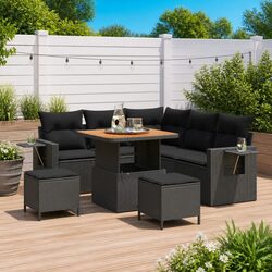 Compact and Modern 8-Piece Garden Sofa Set for Outdoors