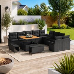 Compact 13-Piece Outdoor Sofa Set for Relaxation