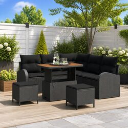 Compact and Stylish 8-Piece Garden Sofa Set