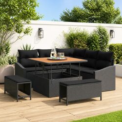 8 Piece Outdoor Sofa Set: Compact and Stylish