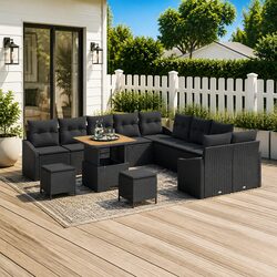 Compact and Stylish: 13-Piece Garden Sofa Set