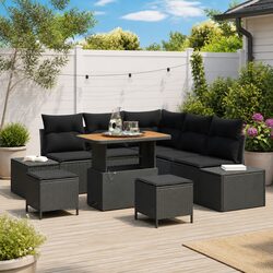8-Piece Modular Garden Sofa Set: Smart and Sleek