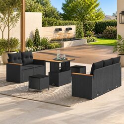 8-Piece Modular Patio Furniture - Compact and Stylish