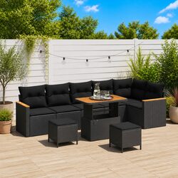Modular 9 pcs Garden Sofa Set - Simple Elegance