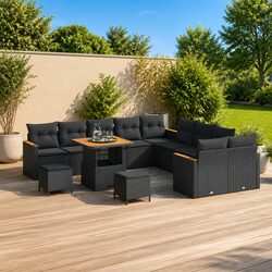 Concise 13-Piece Garden Sofa Set for Outdoor Living