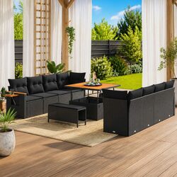 Compact and Versatile 11-Piece Outdoor Sofa Set