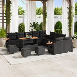 Compact 14-Piece Garden Sofa Set for Cozy Spaces