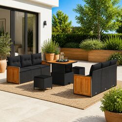 9-Piece Garden Sofa Set for Outdoor Relaxation