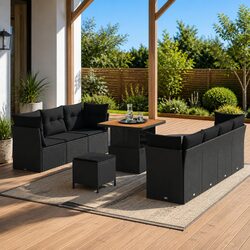 Compact and Stylish Modular Garden Sofa Set for Outdoors