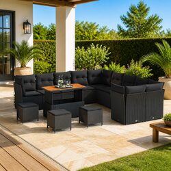 Compact 14-Piece Garden Sofa Set for Outdoor Relaxation
