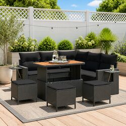 Compact Yet Luxurious 10-Piece Modular Sofa Set