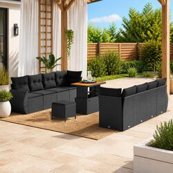 11-Piece Garden Sofa Set: Simple and Effective