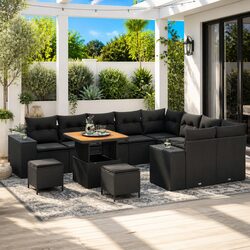 Stylish Modular Sofa Set with Storage for Your Patio