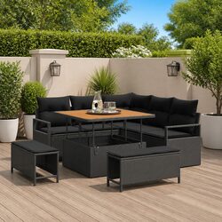 Compact and Effective 8-Piece Outdoor Sofa Set