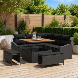 Compact and Confident 8-Piece Outdoor Sofa Set