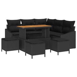 Compact and Confident 9-Piece Garden Sofa Set