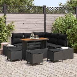 Compact 9-Piece Outdoor Sofa Set for Any Space